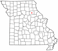 Location of Paris, Missouri