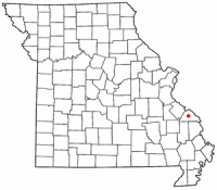 Location of Perryville, Missouri