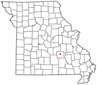 Location of Salem, Missouri