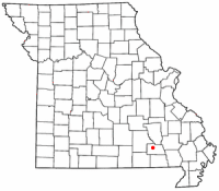 Location of Van Buren, Missouri