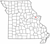 Location of Wentzville, Missouri
