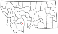 Location of Belgrade, Montana