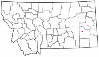 Location of Miles City, Montana