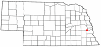 Location of Ashland, Nebraska
