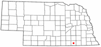 Location of Hebron, Nebraska