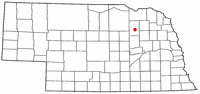 Location of Neligh, Nebraska