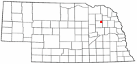 Location in Nebraska
