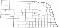 Location of Ord, Nebraska