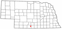 Location of Oxford, Nebraska