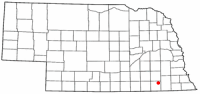 Location of Plymouth, Nebraska