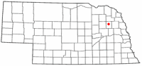Location of Stanton, Nebraska