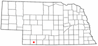 Location of Trenton, Nebraska