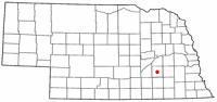 Location of York, Nebraska