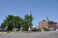 The center oval and town hall