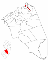 Census Bureau map of Bordentown, New Jersey