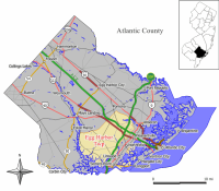 Census Bureau map of Egg Harbor Township, New Jersey