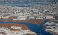 View looking Eastward from Meadowlands to Hudson River