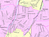 Map of Ardsley, New York