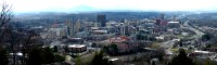 Downtown Asheville and surrounding area
