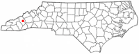 Location of Clyde, North Carolina