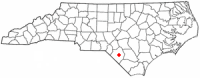 Location of Lumberton, North Carolina