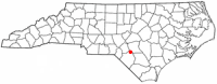 Location of Parkton, North Carolina