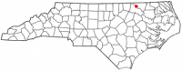 Location of Roanoke Rapids, North Carolina