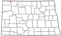 Location of Noonan, North Dakota