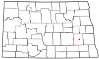 Location of Valley City, North Dakota