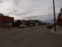 Business district of Watford City