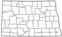 Location of Wyndmere, North Dakota