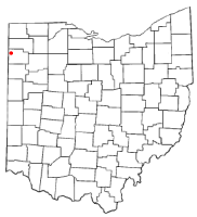 Location of Antwerp, Ohio
