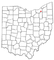 Location of Bedford in Ohio