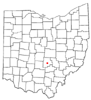 Location of Lancaster, Ohio