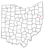 Location of Lisbon, Ohio