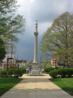 Monument in Mount Vernon square