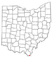 Location of Proctorville, Ohio