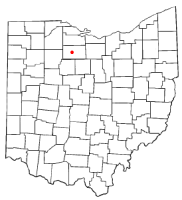 Location of Tiffin, Ohio