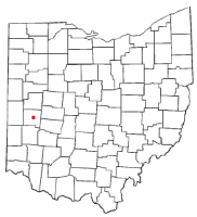 Location of Troy, Ohio