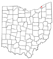 Location of Willoughby, Ohio