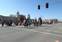 Veteran's Day Parade down Grand Avenue in front of the Ponca City Civic Center and Town Hall