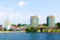 Downtown Barrie from Kempenfelt Bay