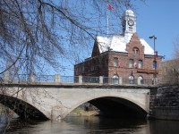 Pembroke City Hall and Muskrat River