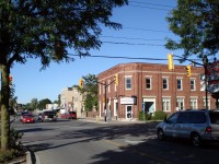 Corner of Caradoc St. N and Front St. W in Strathroy