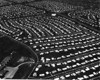Aerial view of Levittown circa 1959