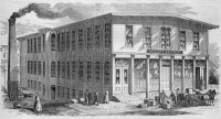 Exterior View of Walcott Brothers' Manufactory, Pawtucket