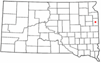 Location of Clear Lake, South Dakota