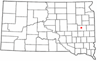 Location of De Smet, South Dakota