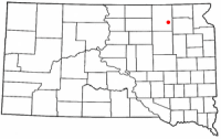 Location of Groton, South Dakota