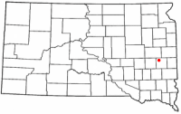 Location of Ramona, South Dakota